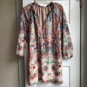 Shein tunic dress sheer with slip size L